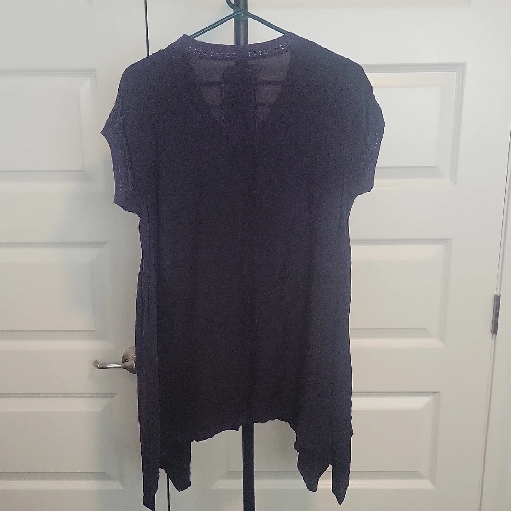 Johnny Was Deep Purple Tunic Top - Picture 3 of 13